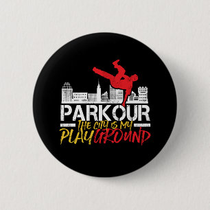 Die Stadt ist mein Spielplatz Parkour und Freeruni Button
