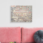 Die Stadt Jerusalem und die Umgebung Leinwanddruck (Insitu (Wohnzimmer))