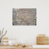 Die Stadt Jerusalem und die Umgebung Poster (Küche)