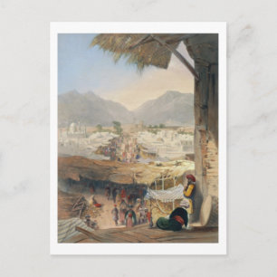 Die Stadt Kandahar, ihr Hauptbazar und die Zitadel Postkarte