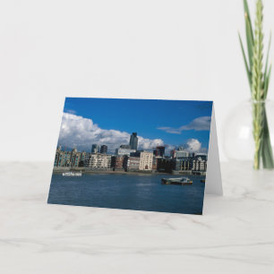 Die Stadt London und der Turm 42 Dankeskarte