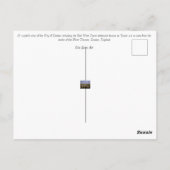 Die Stadt London und der Turm 42 Postkarte (Rückseite)