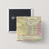 Die Stadt Louisville Kentucky Button (Vorne & Hinten)