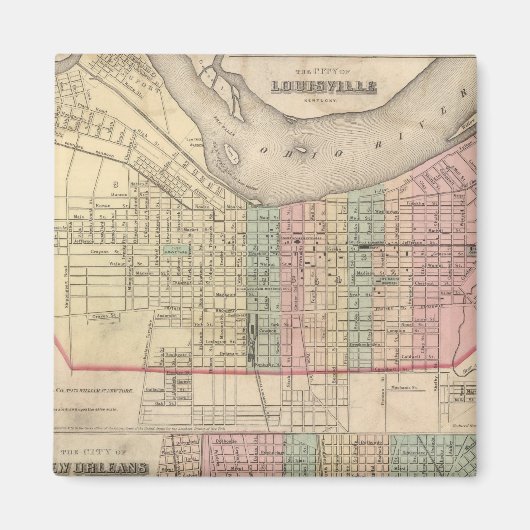 Die Stadt Louisville, Kentucky Magnet (Vorne)