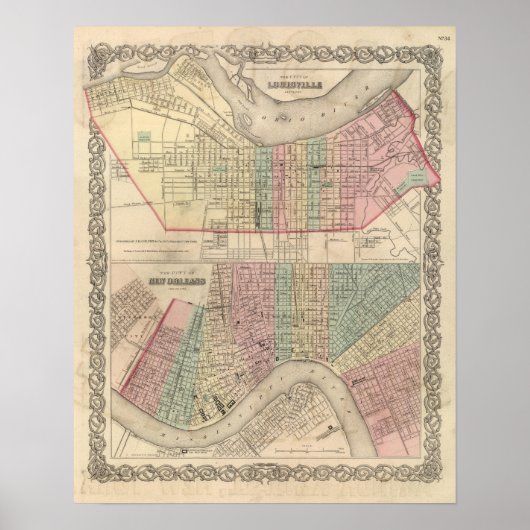 Die Stadt Louisville, Kentucky Poster (Vorne)