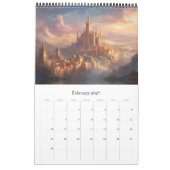 Die Stadt Mailand, Fantasie in digitaler Kunst, Kalender (Feb 2027)