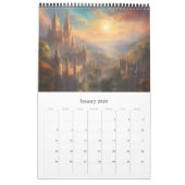 Die Stadt Mailand, Fantasie in digitaler Kunst, Kalender (Jan 2026)