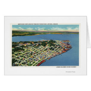 Die Stadt mit Blick auf die Bucht von Young