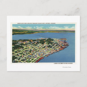 Die Stadt mit Blick auf die Bucht von Young Postkarte