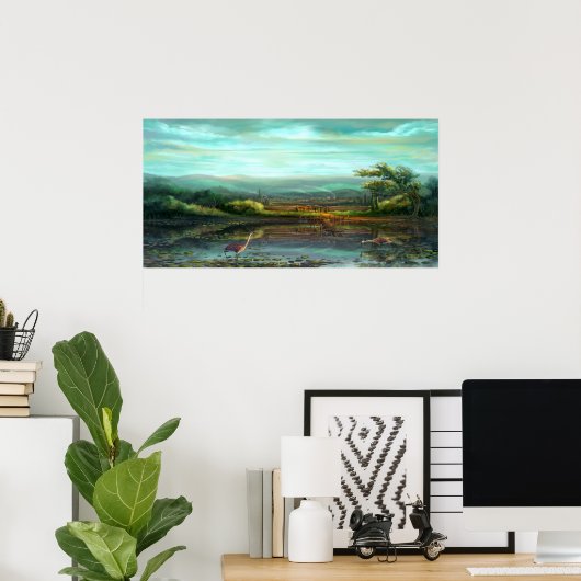 Die Stadt Morgine Poster (Heimbüro)