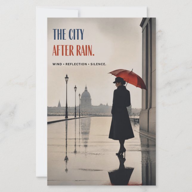 DIE STADT NACH DEM REGEN (Vorderseite)