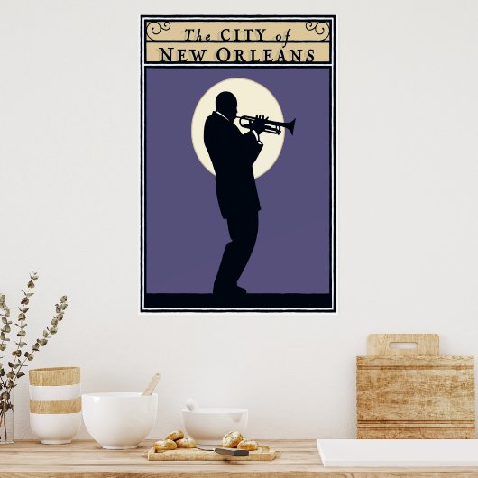 Die Stadt New Orleans, Poster (Küche)