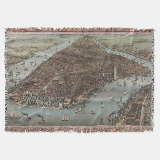 Die Stadt New York | 1883 (Farblithographie) Decke (Vorderseite)