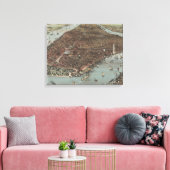 Die Stadt New York | 1883 (FarbLithographie) Leinwanddruck (Insitu (Wohnzimmer))