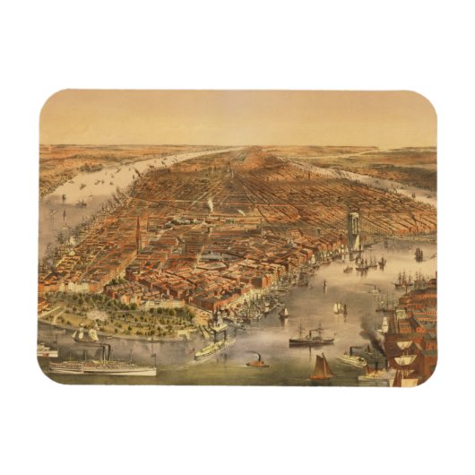 Die Stadt New York, 18 Magnet (Horizontal)
