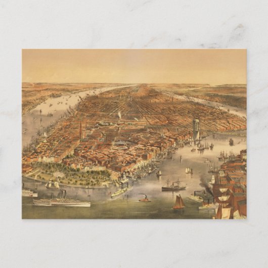 Die Stadt New York, 18 Postkarte (Vorderseite)