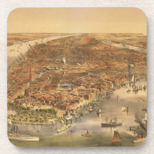 Die Stadt New York, 18 Untersetzer