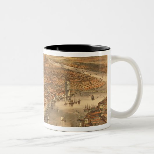 Die Stadt New York, 18 Zweifarbige Tasse (Rechts)