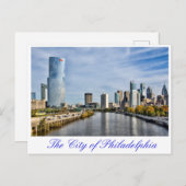 Die Stadt Philadelphia Postkarte (Vorne/Hinten)