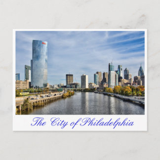 Die Stadt Philadelphia Postkarte
