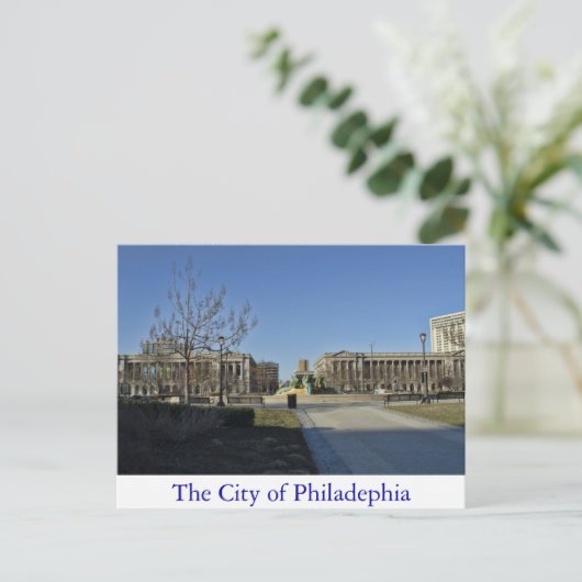 Die Stadt Philadelphia Postkarte (Stehend Vorderseite)