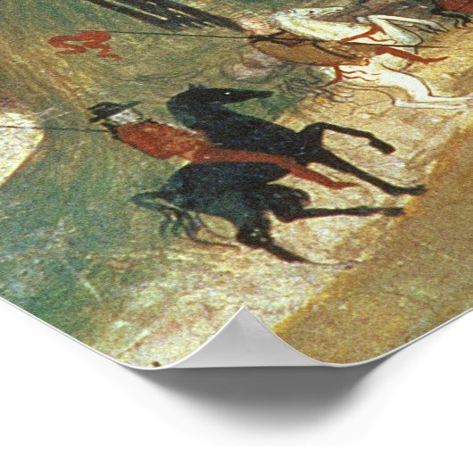 Die Stadt Prato (Fresko) Poster (Ecke)