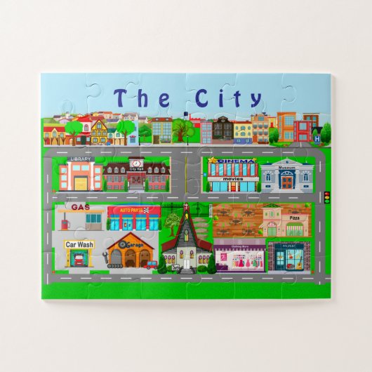 Die Stadt Puzzle (Horizontal)