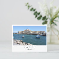 Die Stadt Qaitbay, Alexandria, Ägypten Postkarte