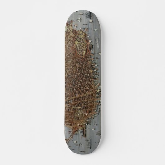 Die Stadt San Francisco Kalifornien von 1878 Skateboard (Vorne)