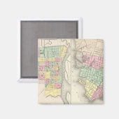 Die Stadt Savannah Georgia Magnet (Vorderseite/Rückseite)