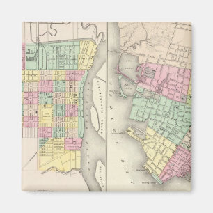 Die Stadt Savannah Georgia Magnet