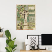 Die Stadt Secota Poster (Heimbüro)