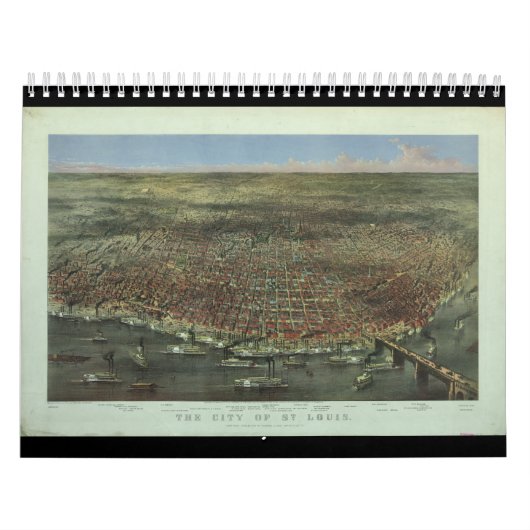 Die Stadt St. Louis Missouri aus dem Jahr 1874 Kalender (Titelbild)