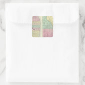 Die Stadt St. Louis Missouri Quadratischer Aufkleber (Tasche)