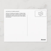 Die Stadt Unalaska, Alaska Postkarte (Rückseite)