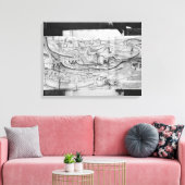 Die Stadt und das Dorf Carcassonne, 1462 Leinwanddruck (Insitu (Wohnzimmer))