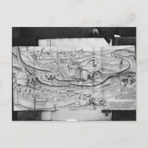 Die Stadt und das Dorf Carcassonne, 1462 Postkarte