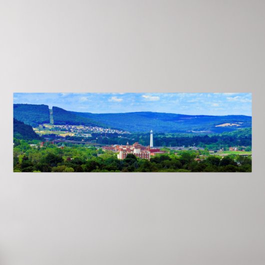 Die Stadt und das Tal von Corning, New York Poster (Vorne)