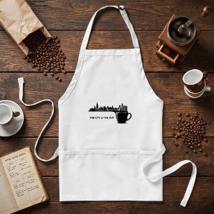 Die Stadt und die Tasse Chicago-Skyline Schürze