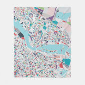 Die Stadt von Amsterdam Fleecedecke (Vorderseite)