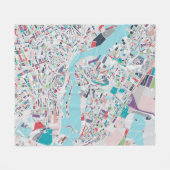 Die Stadt von Amsterdam Fleecedecke (Vorderseite (Horizontal))