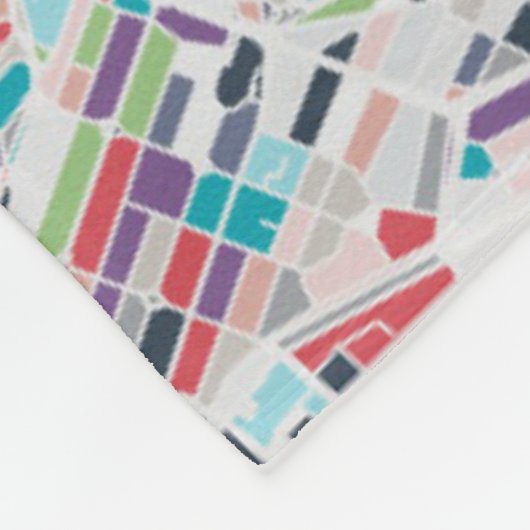 Die Stadt von Amsterdam Fleecedecke (Ecke)