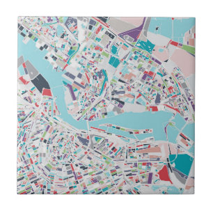 Die Stadt von Amsterdam Fliese