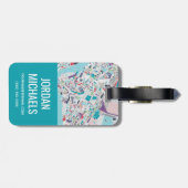 Die Stadt von Amsterdam Gepäckanhänger (Rückseite horizontal)