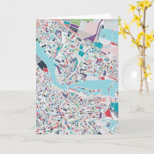 Die Stadt von Amsterdam Karte (Gelbe Blume)