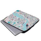 Die Stadt von Amsterdam Laptopschutzhülle (Vorne Knopf)