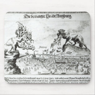 Die Stadt von Augsburg zwang, um Katholischen Mousepad