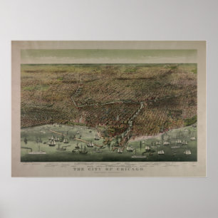 Die Stadt von Chicago Poster