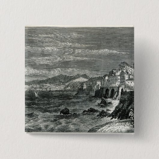 Die Stadt von Genua Button (Vorderseite)