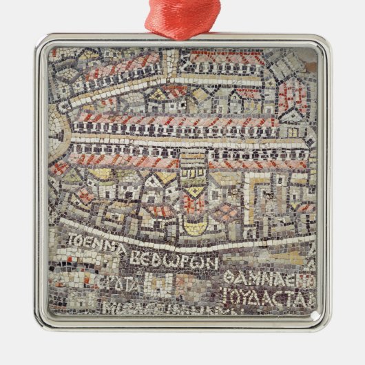 Die Stadt von Jerusalem und von Umgebung Silbernes Ornament (Vorne)